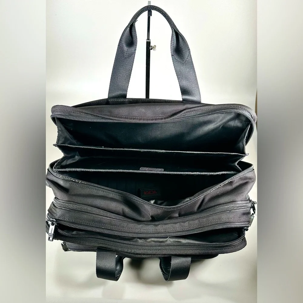 Tumi Alpha Expandable Organizer Laptop Briefcase Model 26160DH